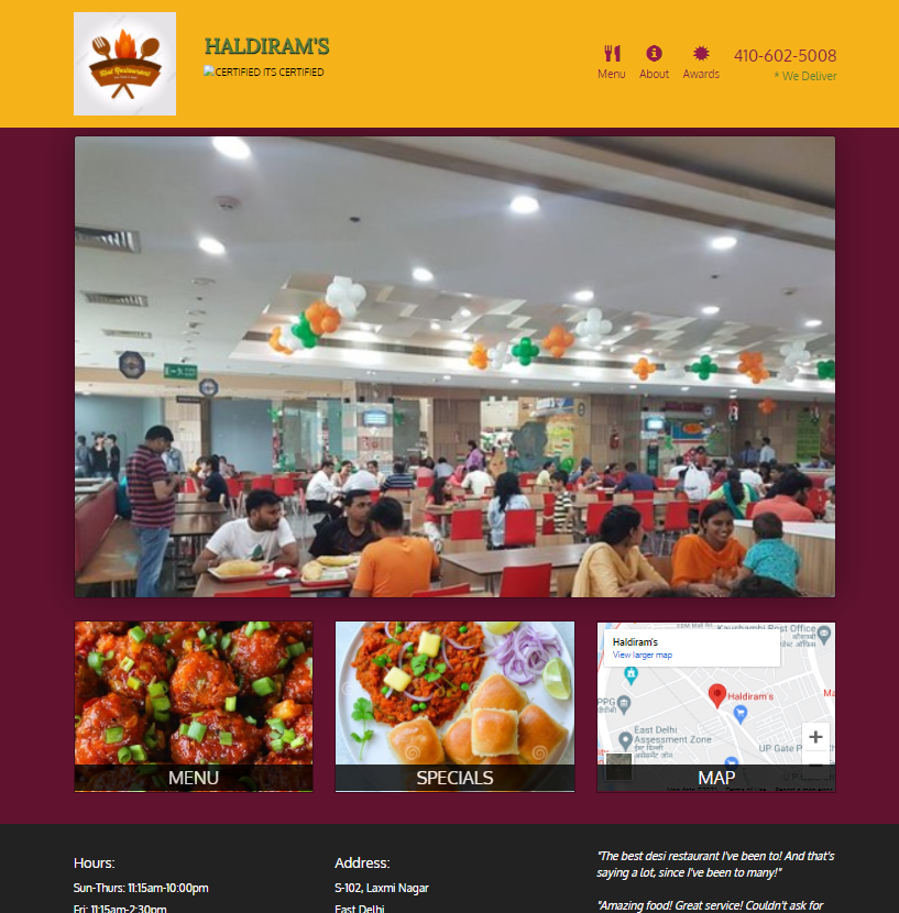 restaurant site